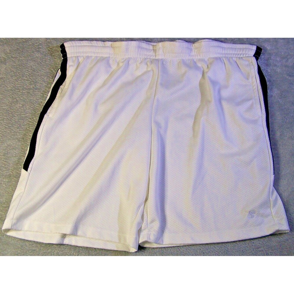 Starter Shorts‎ Men's Size XL 44X9  Athletic Mesh White Gym Basketball